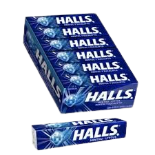 Halls tubo menta * 12 und