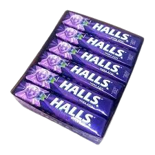 Halls tubo mora azul * 12 und