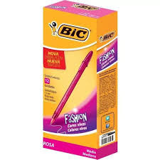 Boligrafo Bic Cristal Fashion Rosa * 12 Unds