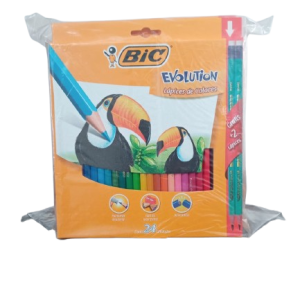 Color Bic Evolution X 24 Unidades