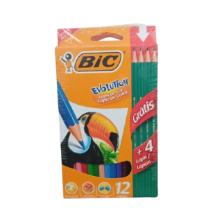 Color Bic Evolution X 12 Unidades
