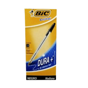 Boligrafo Bic Cristal Negro *12 Unds